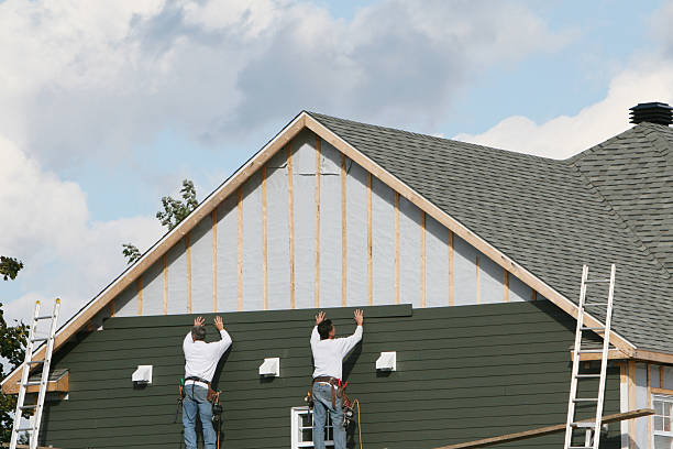 Professional Emergency Siding Repair technician working in Hudgins, VA